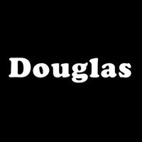Classic Douglas Name Design Distinct Bold Font Drawstring Bag