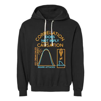 Correlation Does Not Imply Causation Garment-Dyed Fleece Hoodie