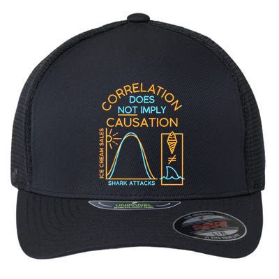 Correlation Does Not Imply Causation Flexfit Unipanel Trucker Cap