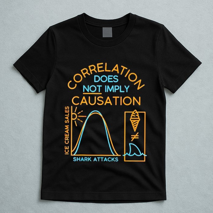 Correlation Does Not Imply Causation T-Shirt