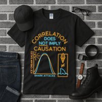 Correlation Does Not Imply Causation Tall T-Shirt