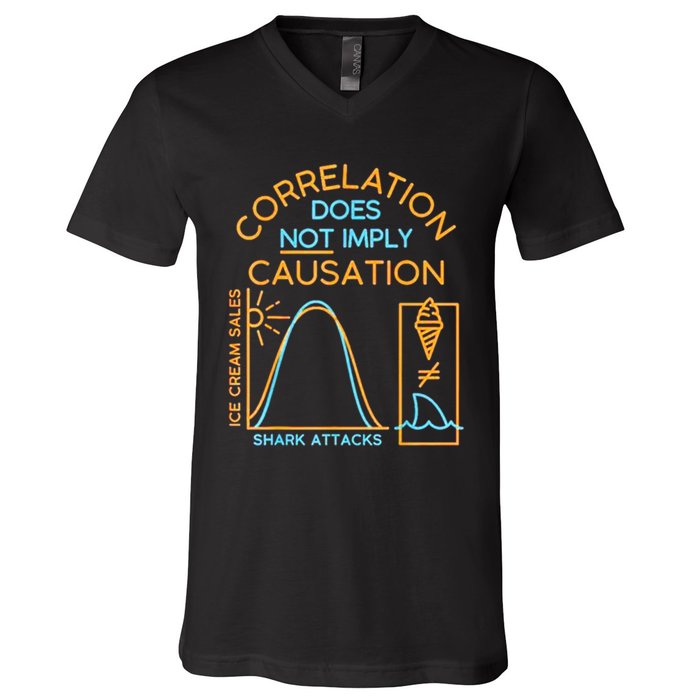 Correlation Does Not Imply Causation V-Neck T-Shirt