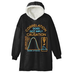 Correlation Does Not Imply Causation Hooded Wearable Blanket