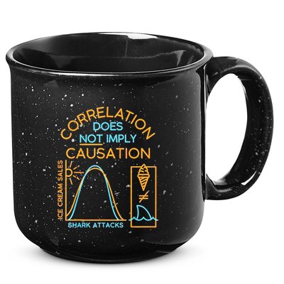 Correlation Does Not Imply Causation 15oz Campfire Ceramic Mug