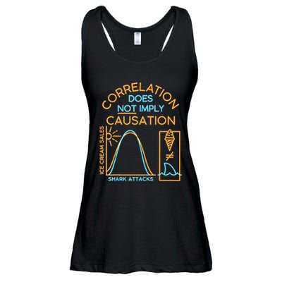 Correlation Does Not Imply Causation Ladies Essential Flowy Tank
