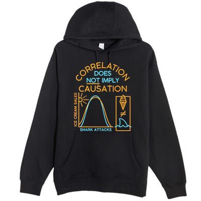 Correlation Does Not Imply Causation Premium Pullover Hoodie