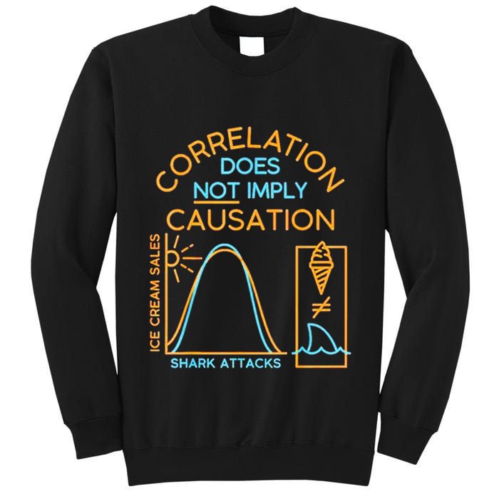 Correlation Does Not Imply Causation Tall Sweatshirt