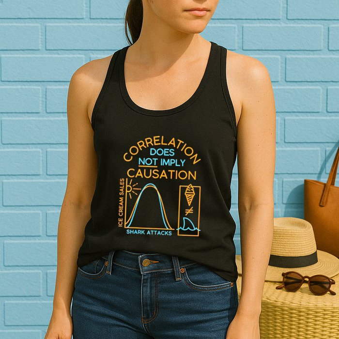 Correlation Does Not Imply Causation Womens Tank Top