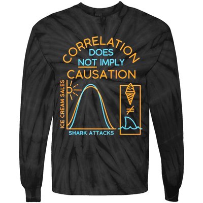 Correlation Does Not Imply Causation Tie-Dye Long Sleeve Shirt