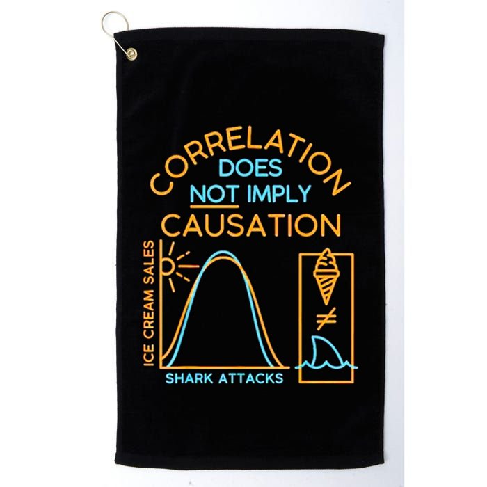 Correlation Does Not Imply Causation Golf Towel