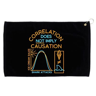 Correlation Does Not Imply Causation Grommeted Golf Towel