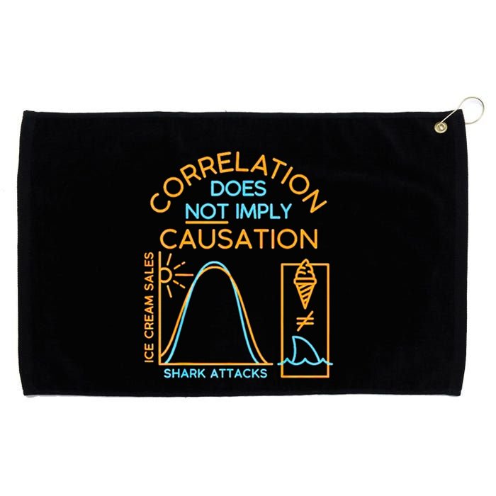 Correlation Does Not Imply Causation Grommeted Golf Towel