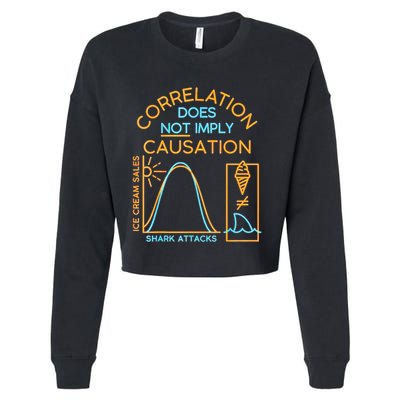 Correlation Does Not Imply Causation Cropped Pullover Crew