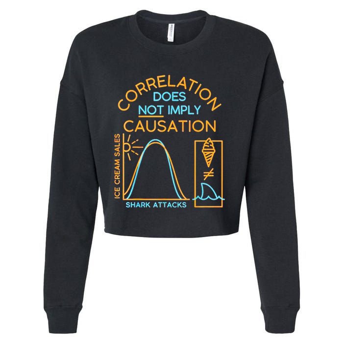 Correlation Does Not Imply Causation Cropped Pullover Crew