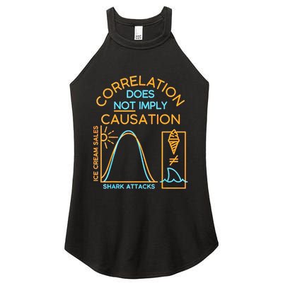 Correlation Does Not Imply Causation Women's Perfect Tri Rocker Tank