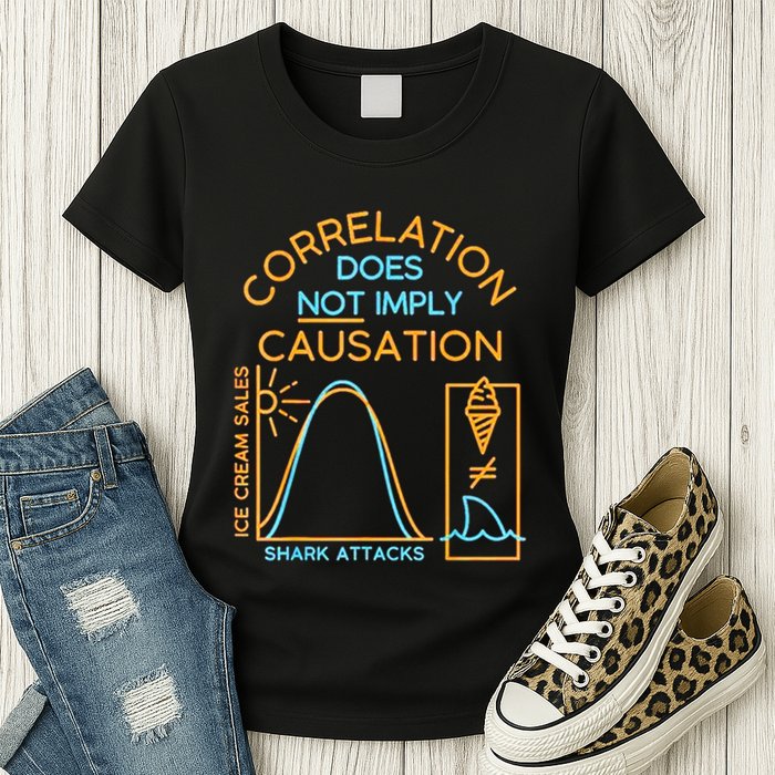 Correlation Does Not Imply Causation Womens T-Shirt