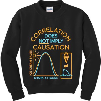 Correlation Does Not Imply Causation Kids Sweatshirt