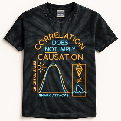 Correlation Does Not Imply Causation Kids Tie-Dye T-Shirt