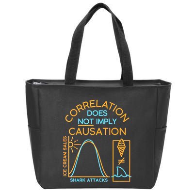 Correlation Does Not Imply Causation Zip Tote Bag