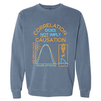 Correlation Does Not Imply Causation Garment-Dyed Sweatshirt