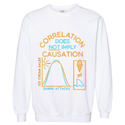 Correlation Does Not Imply Causation Garment-Dyed Sweatshirt