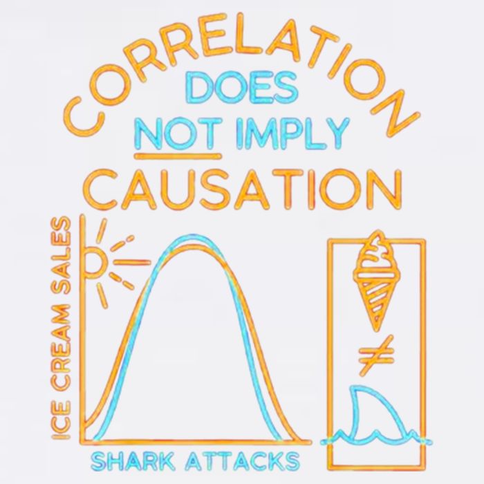 Correlation Does Not Imply Causation Garment-Dyed Sweatshirt