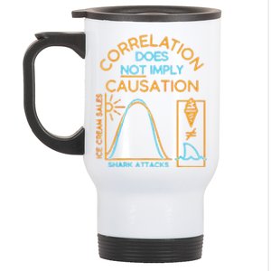 Correlation Does Not Imply Causation Stainless Steel Travel Mug