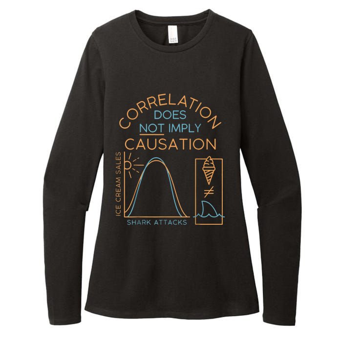 Correlation Does Not Imply Causation Womens CVC Long Sleeve Shirt