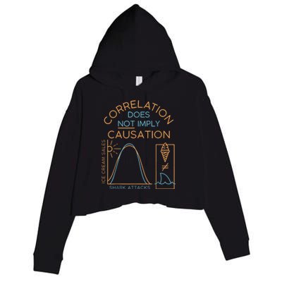 Correlation Does Not Imply Causation Crop Fleece Hoodie