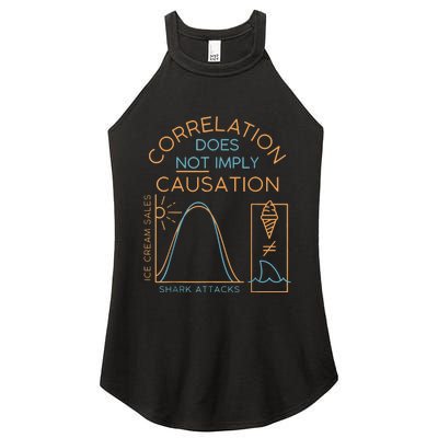 Correlation Does Not Imply Causation Women's Perfect Tri Rocker Tank