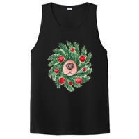 Cute Dog Nose Christmas Wreath Christmas Dog Mom Dog Lover PosiCharge Competitor Tank