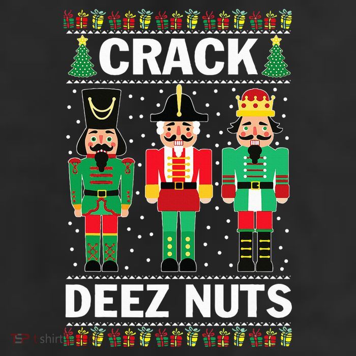 Crack Deez Nuts Funny Christmas Cool Comfort Performance Bucket Hat