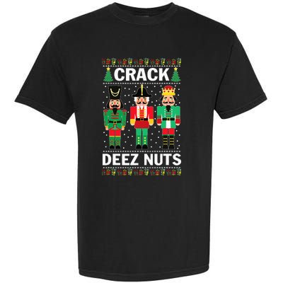 Crack Deez Nuts Funny Christmas Garment-Dyed Heavyweight T-Shirt