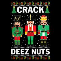 Crack Deez Nuts Funny Christmas Cooling Performance Long Sleeve Crew