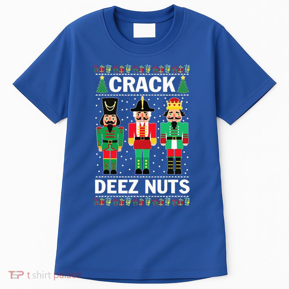 Crack Deez Nuts Funny Christmas Tall T-Shirt