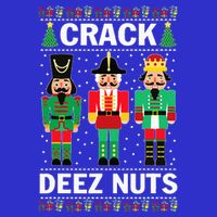 Crack Deez Nuts Funny Christmas Button