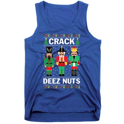 Crack Deez Nuts Funny Christmas Tank Top