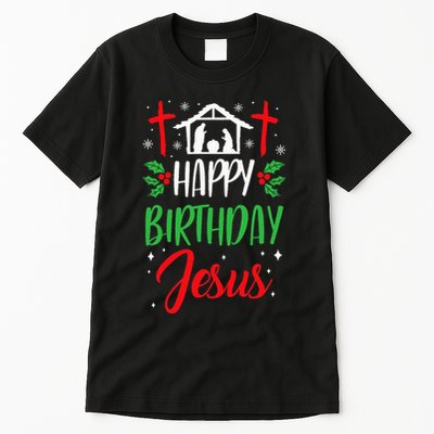 Christmas Day Outfit Happy Birthday Jesus Holiday Tall T-Shirt