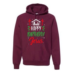 Christmas Day Outfit Happy Birthday Jesus Holiday Premium Hoodie