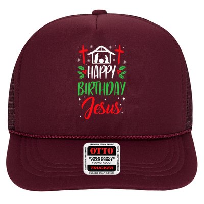 Christmas Day Outfit Happy Birthday Jesus Holiday Trucker Hat