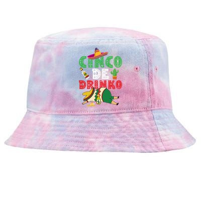 Cinco De O Funny Cinco De Mayo Cool Gift Tie-Dyed Bucket Hat