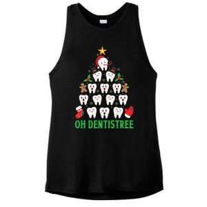 Christmas Dentist Oh Dentistree Funny Xmas Dental Ladies PosiCharge Tri-Blend Wicking Tank