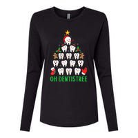 Christmas Dentist Oh Dentistree Funny Xmas Dental Womens Cotton Relaxed Long Sleeve T-Shirt