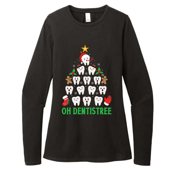 Christmas Dentist Oh Dentistree Funny Xmas Dental Womens CVC Long Sleeve Shirt