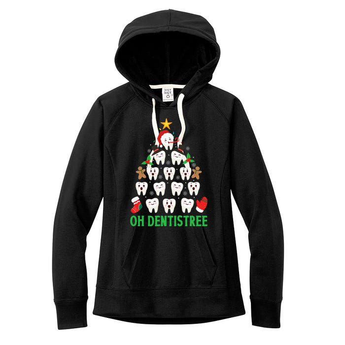 Christmas Dentist Oh Dentistree Funny Xmas Dental Women's Fleece Hoodie