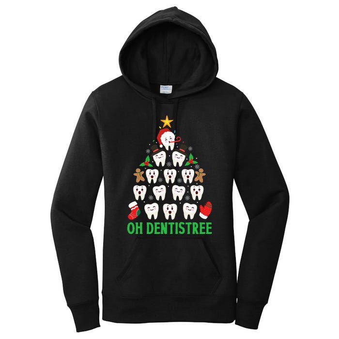 Christmas Dentist Oh Dentistree Funny Xmas Dental Women's Pullover Hoodie