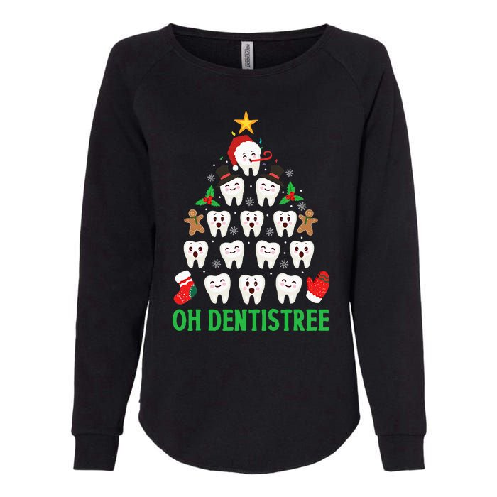 Christmas Dentist Oh Dentistree Funny Xmas Dental Womens California Wash Sweatshirt