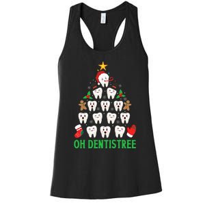 Christmas Dentist Oh Dentistree Funny Xmas Dental Women's Racerback Tank