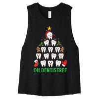 Christmas Dentist Oh Dentistree Funny Xmas Dental Women's Racerback Cropped Tank