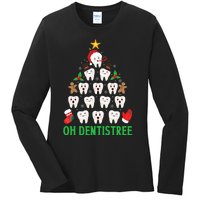 Christmas Dentist Oh Dentistree Funny Xmas Dental Ladies Long Sleeve Shirt